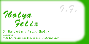 ibolya felix business card